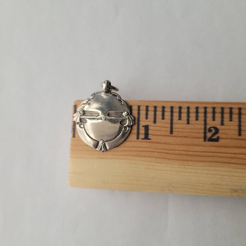 Antique Sterling Pendant Watch Fob 1924 Birmingham England - Picture 12 of 15